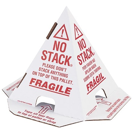 Bsc Preferred White with Red Print Pallet Cones - English, French & Spanish, 50PK BUY00032183